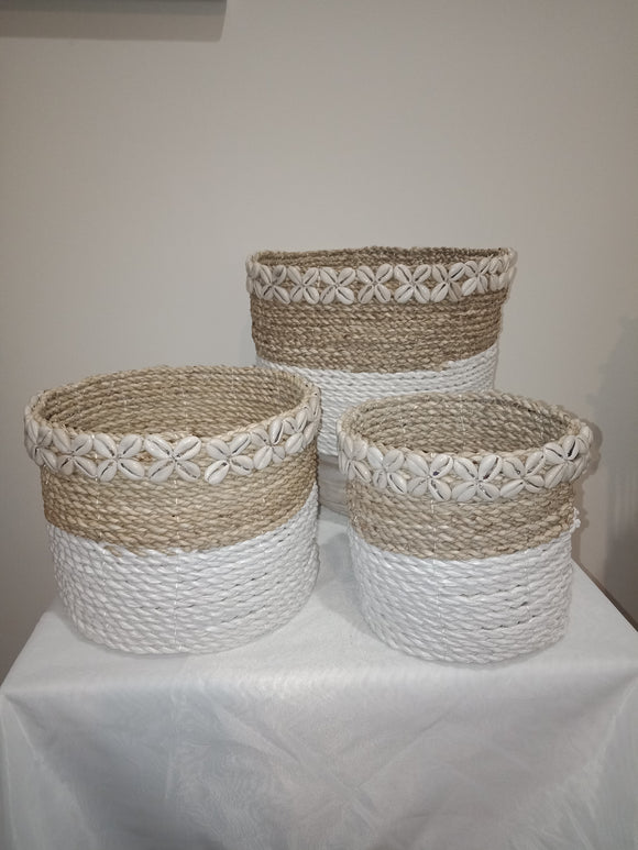 Baskets (Hand woven) Set of 3